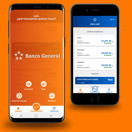 App de banca móvil